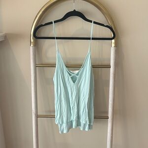 Lush Mint Strappy V-Neck Double-Layer Camisole